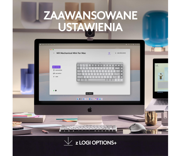 LOGITECH MX Mechanical Mini for Mac PALE GREY - 1080189 - zdjęcie 10
